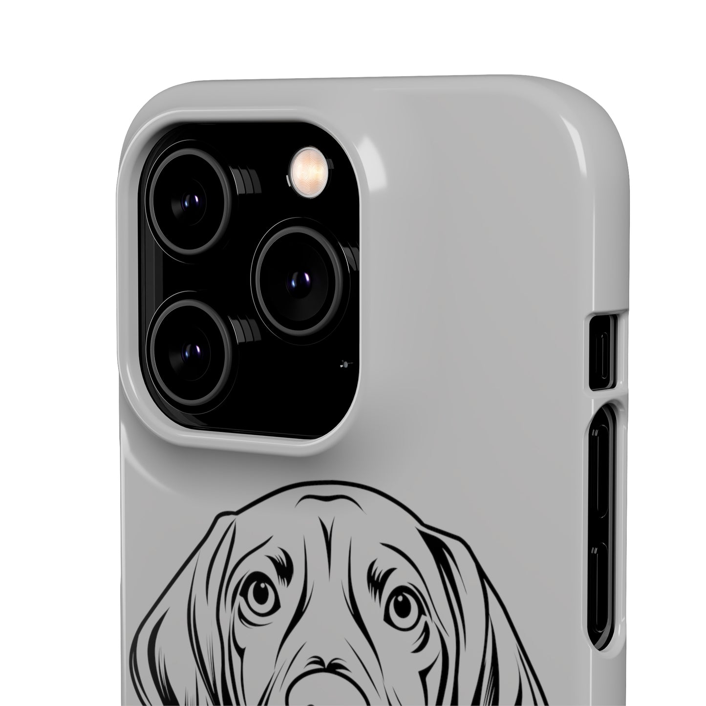 Vizsla Derp Face - Grey Steel iPhone Case (iPhone 13 Mini - iPhone 14 Pro Max)