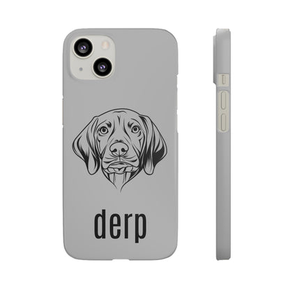 Vizsla Derp Face - Grey Steel iPhone Case (iPhone 13 Mini - iPhone 14 Pro Max)