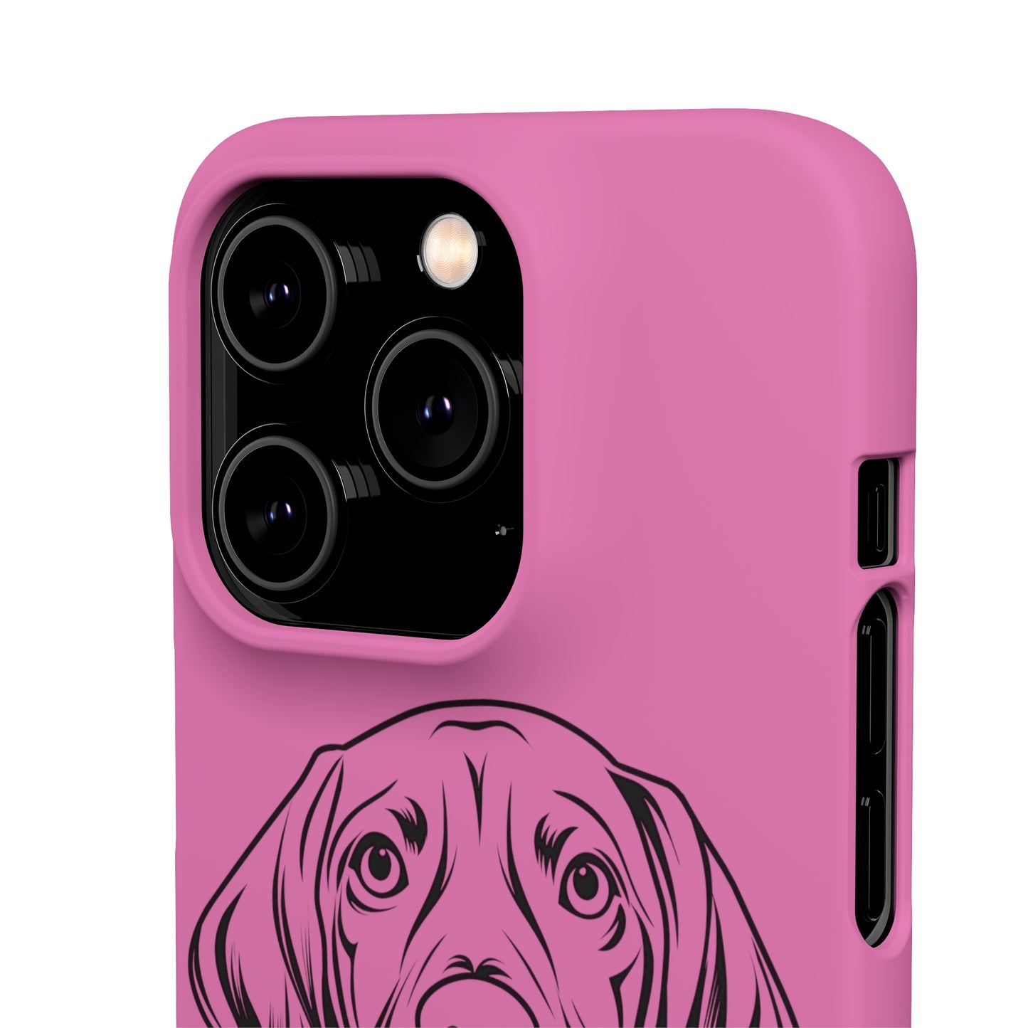 Vizsla Derp Face - Pink iPhone Case (iPhone 13 Mini - iPhone 14 Pro Max)