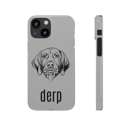 Vizsla Derp Face - Grey Steel iPhone Case (iPhone 13 Mini - iPhone 14 Pro Max)