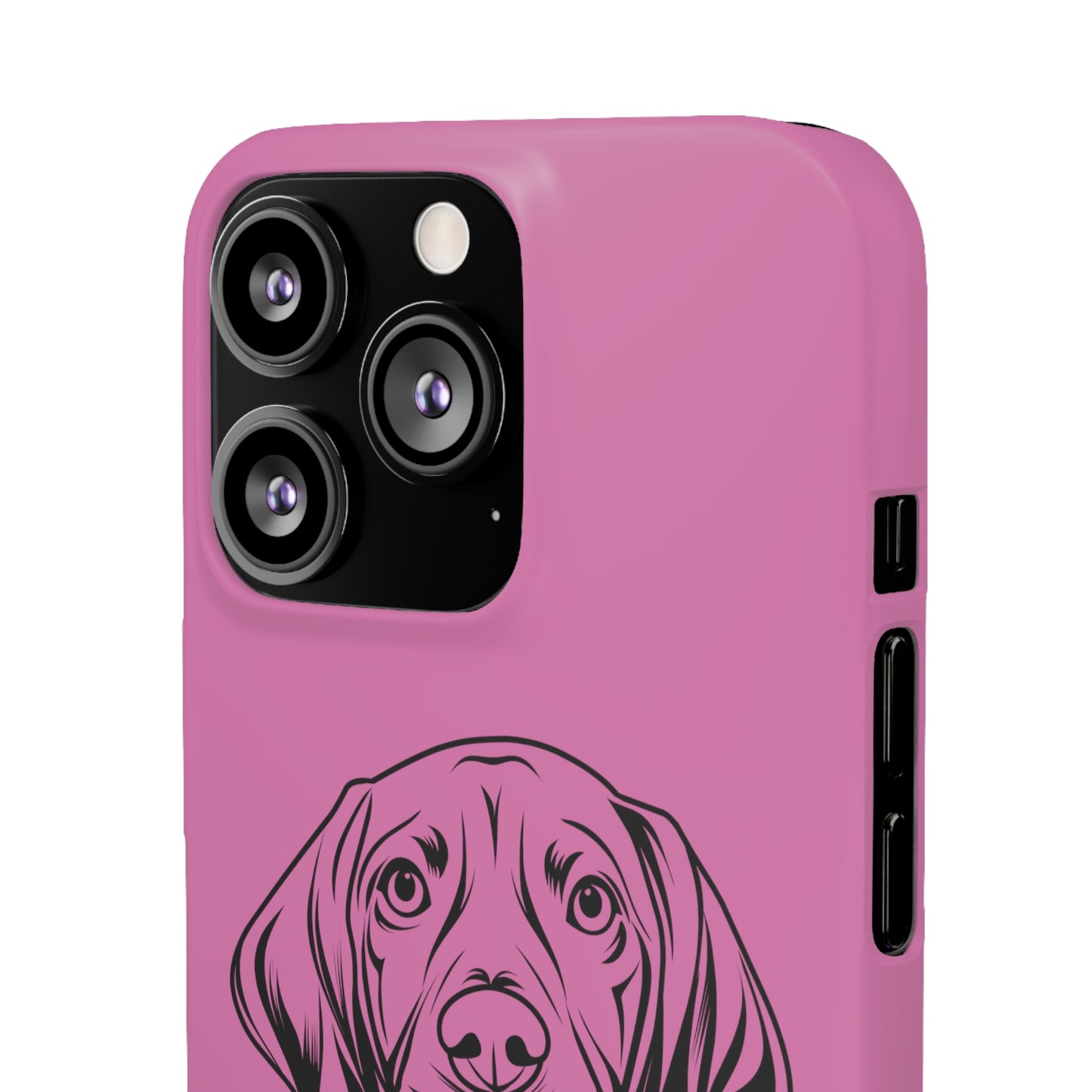 Vizsla Derp Face - Pink iPhone Case (iPhone 13 Mini - iPhone 14 Pro Max)