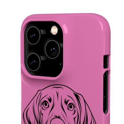 Vizsla Derp Face - Pink iPhone Case (iPhone 13 Mini - iPhone 14 Pro Max)