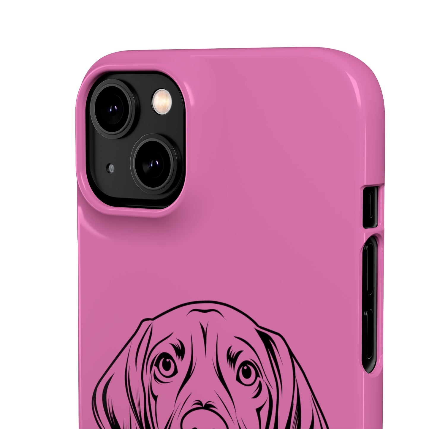 Vizsla Derp Face - Pink iPhone Case (iPhone 13 Mini - iPhone 14 Pro Max)