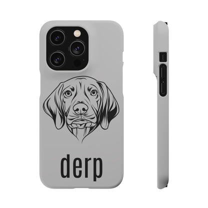 Vizsla Derp Face - Grey Steel iPhone Case (iPhone 13 Mini - iPhone 14 Pro Max)