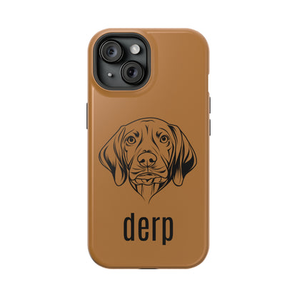 Vizsla Derp Face - Pink iPhone Case (iPhone 15)