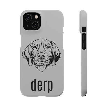 Vizsla Derp Face - Grey Steel iPhone Case (iPhone 13 Mini - iPhone 14 Pro Max)