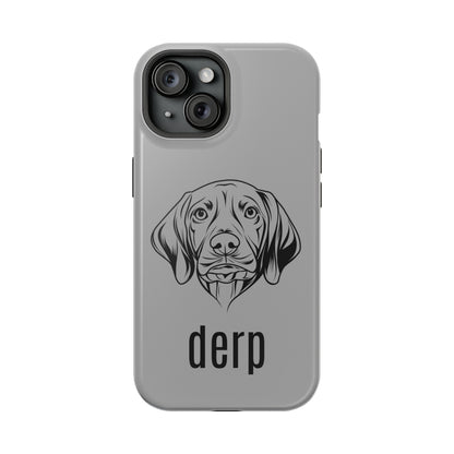 Vizsla Derp Face - Pink iPhone Case (iPhone 15)