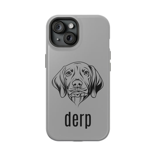 Vizsla Derp Face - Pink iPhone Case (iPhone 15)