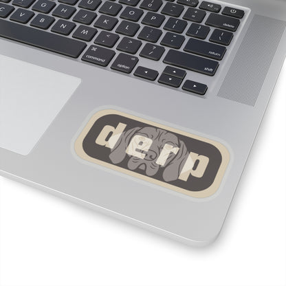 Vizsla "Derp" Sticker - Espresso