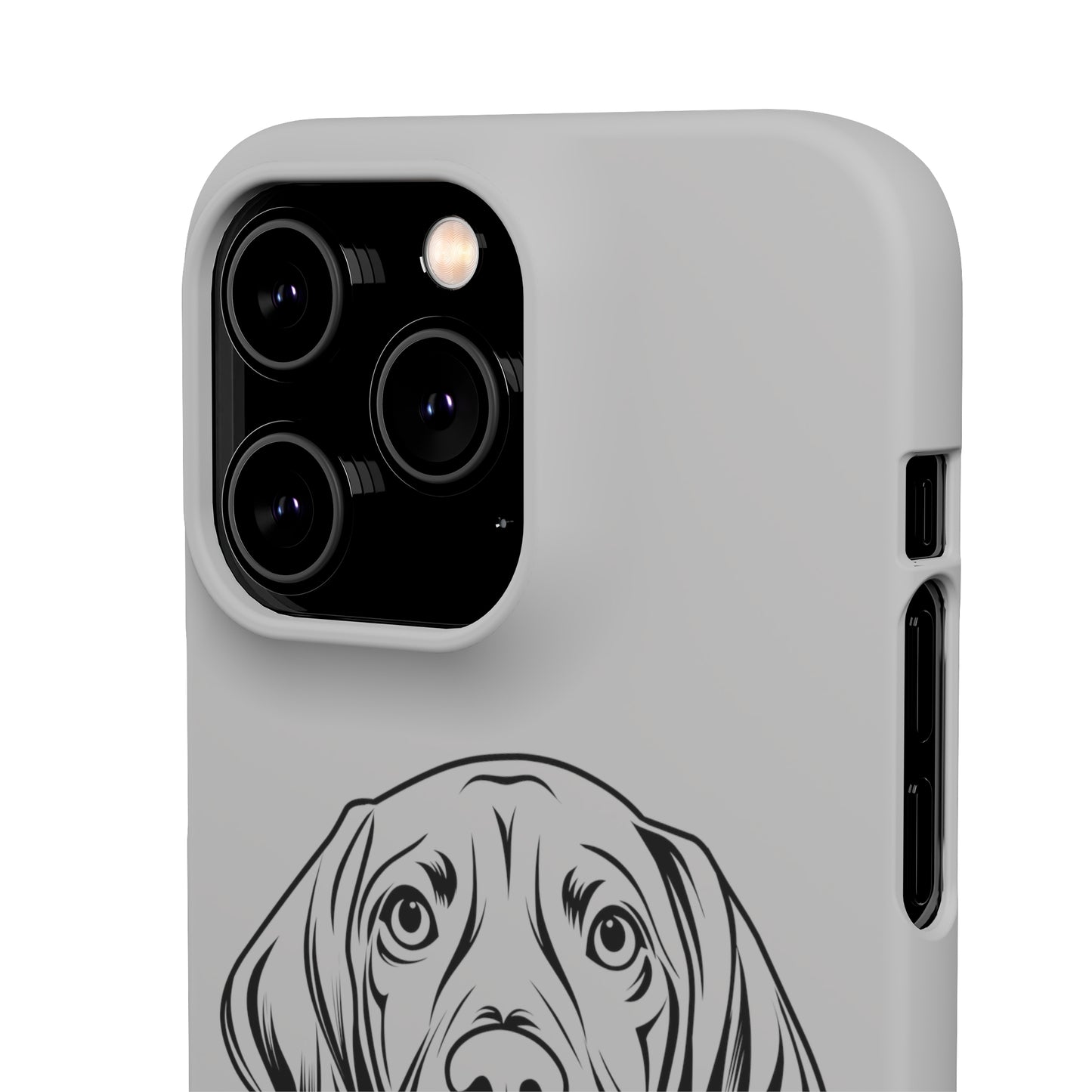 Vizsla Derp Face - Grey Steel iPhone Case (iPhone 13 Mini - iPhone 14 Pro Max)