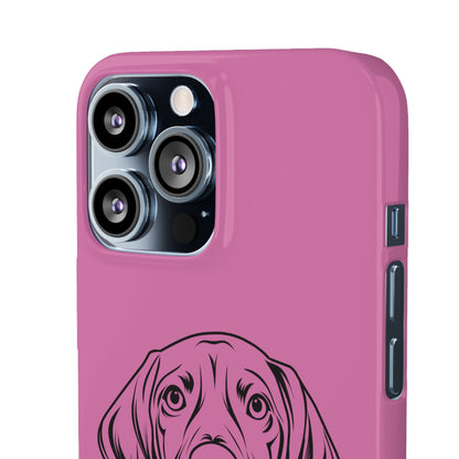 Vizsla Derp Face - Pink iPhone Case (iPhone 13 Mini - iPhone 14 Pro Max)