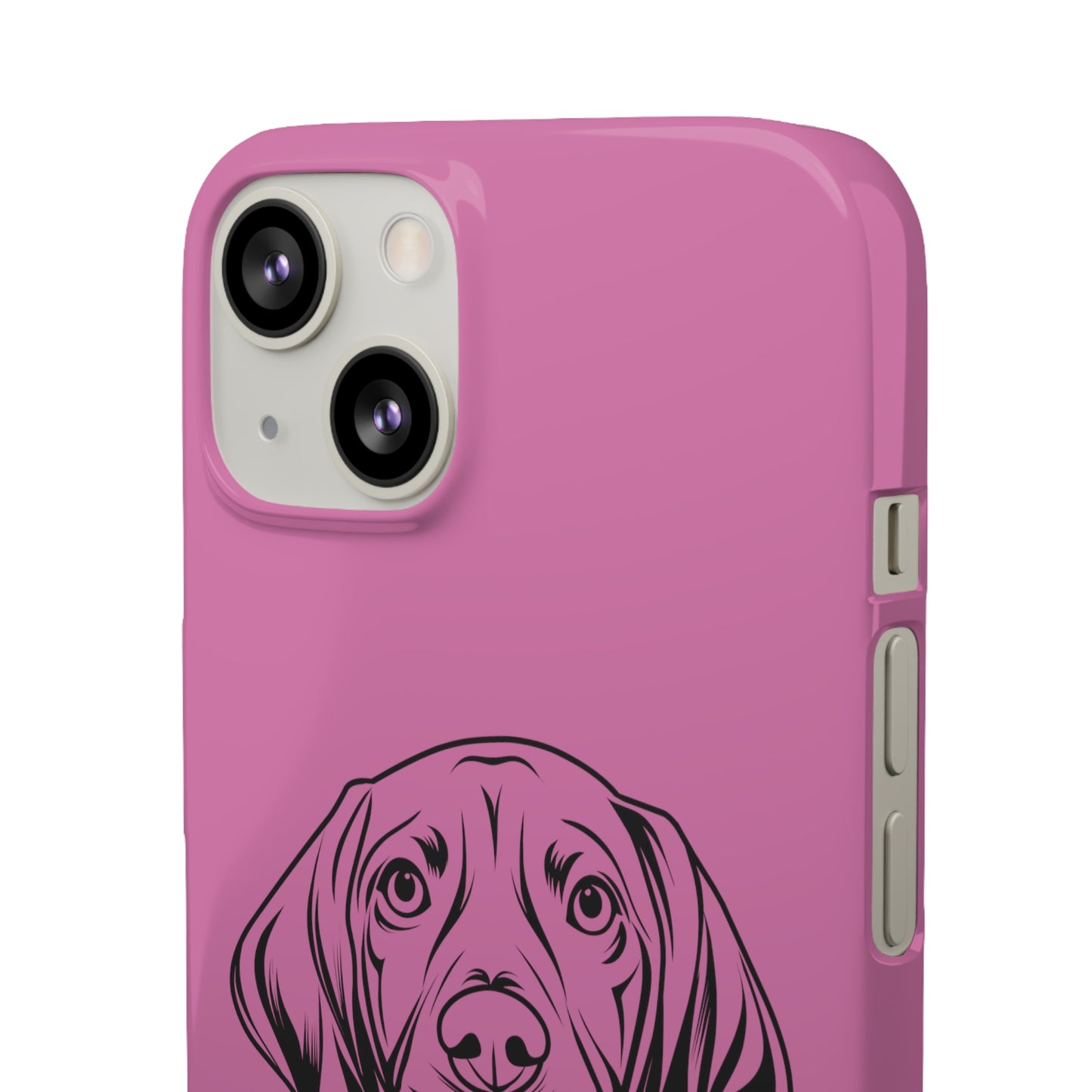 Vizsla Derp Face - Pink iPhone Case (iPhone 13 Mini - iPhone 14 Pro Max)