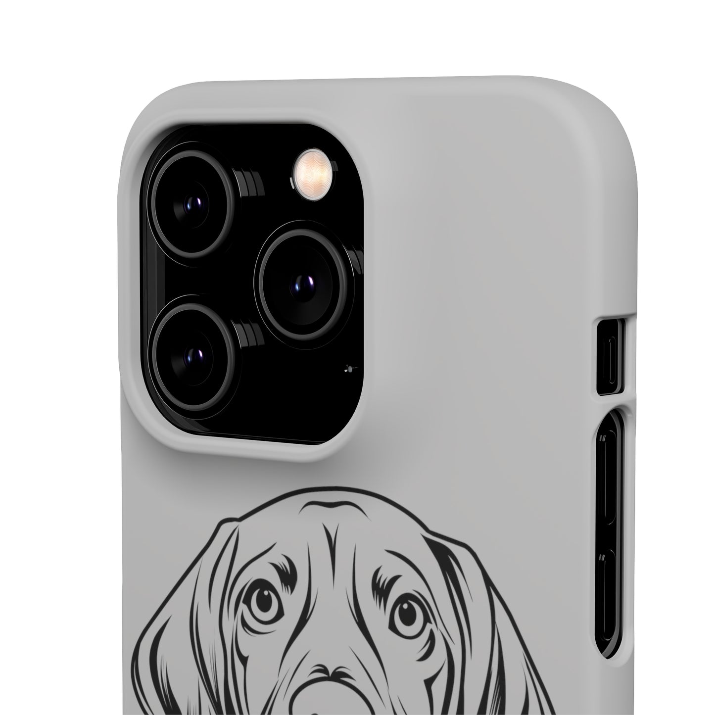 Vizsla Derp Face - Grey Steel iPhone Case (iPhone 13 Mini - iPhone 14 Pro Max)