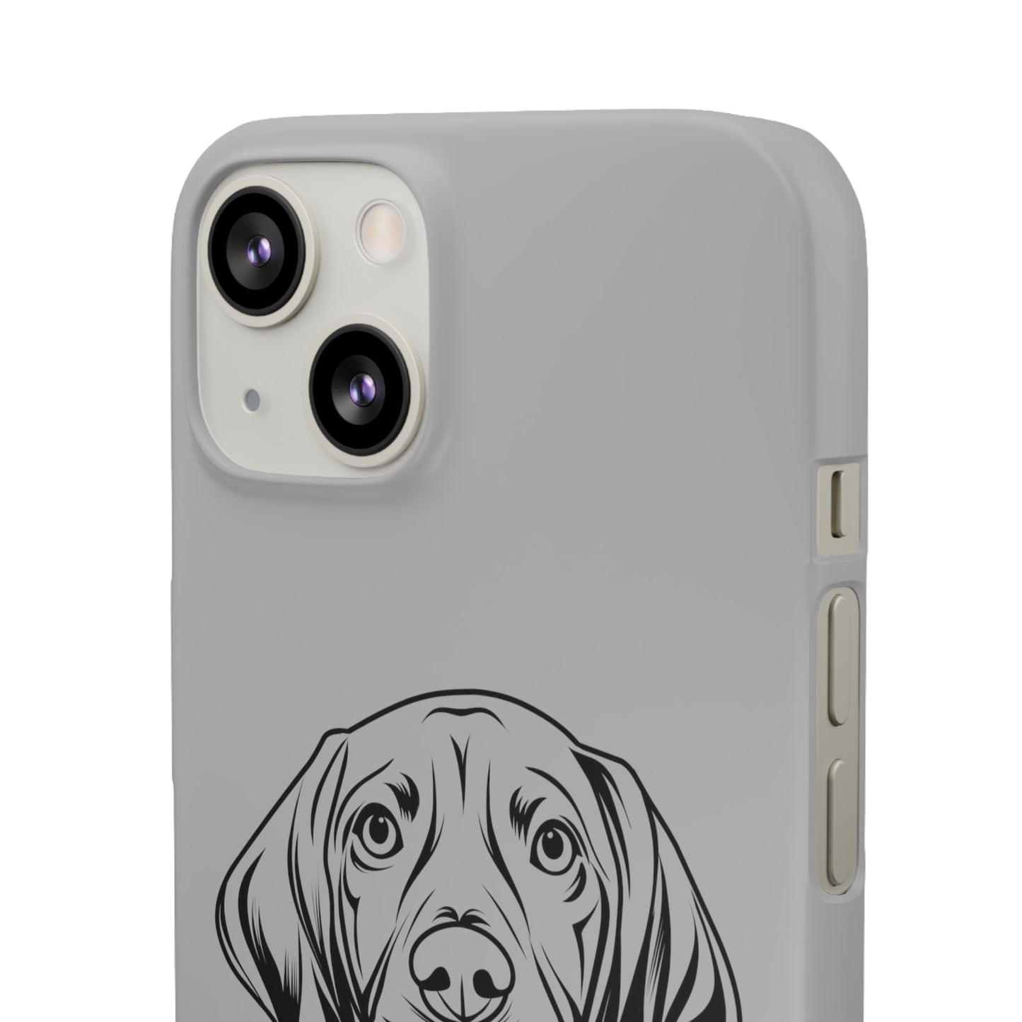 Vizsla Derp Face - Grey Steel iPhone Case (iPhone 13 Mini - iPhone 14 Pro Max)