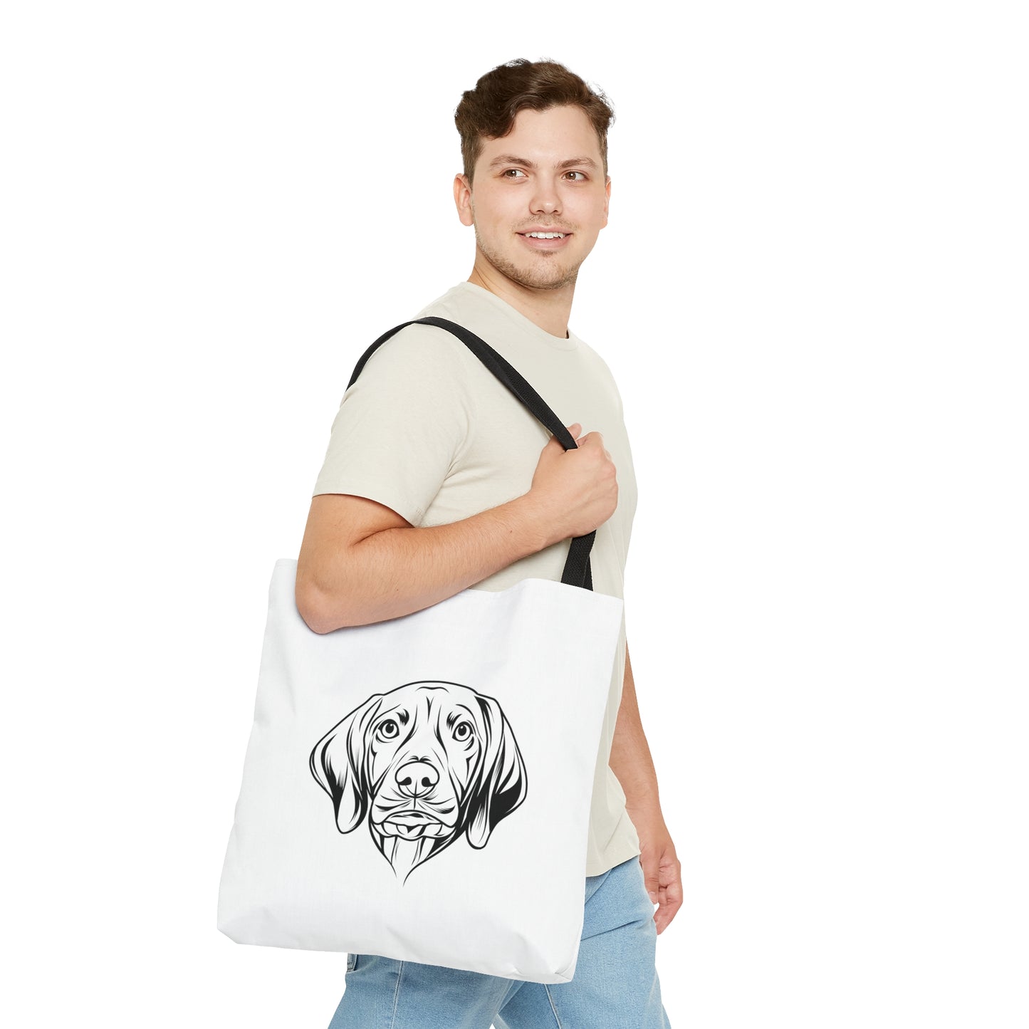 Two Sided Vizsla Tote Bag - Word Collage