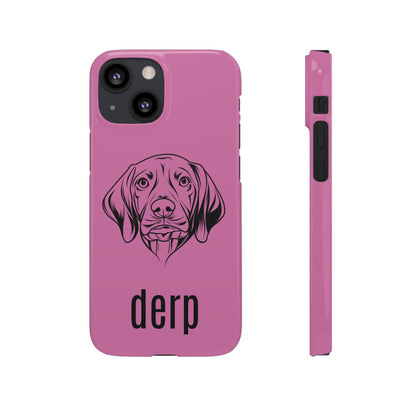 Vizsla Derp Face - Pink iPhone Case (iPhone 13 Mini - iPhone 14 Pro Max)