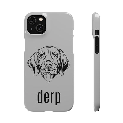 Vizsla Derp Face - Grey Steel iPhone Case (iPhone 13 Mini - iPhone 14 Pro Max)