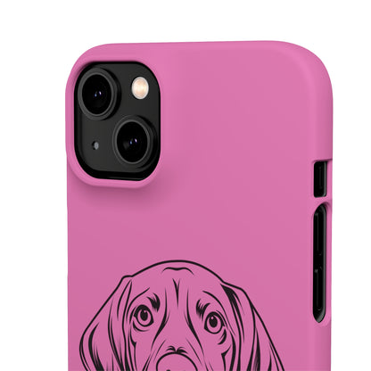 Vizsla Derp Face - Pink iPhone Case (iPhone 13 Mini - iPhone 14 Pro Max)