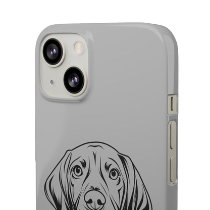 Vizsla Derp Face - Grey Steel iPhone Case (iPhone 13 Mini - iPhone 14 Pro Max)