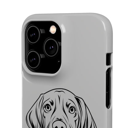 Vizsla Derp Face - Grey Steel iPhone Case (iPhone 13 Mini - iPhone 14 Pro Max)