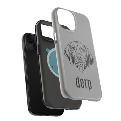 Vizsla Derp Face - Pink iPhone Case (iPhone 15)