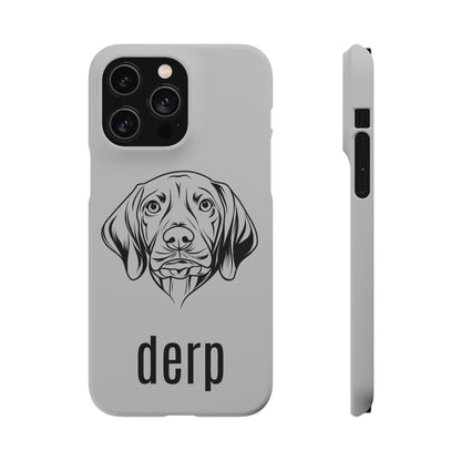 Vizsla Derp Face - Grey Steel iPhone Case (iPhone 13 Mini - iPhone 14 Pro Max)