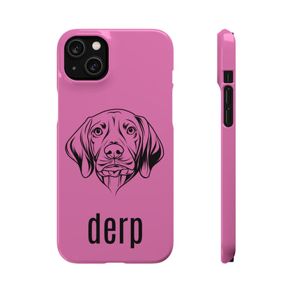 Vizsla Derp Face - Pink iPhone Case (iPhone 13 Mini - iPhone 14 Pro Max)