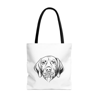 Two Sided Vizsla Tote Bag - Word Collage