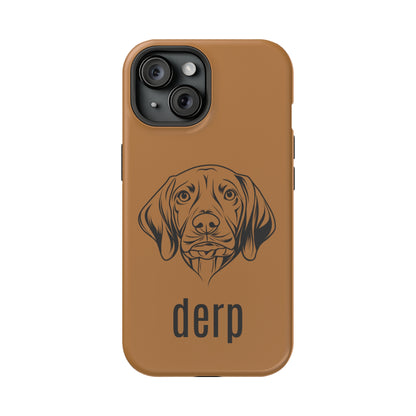 Vizsla Derp Face - Pink iPhone Case (iPhone 15)