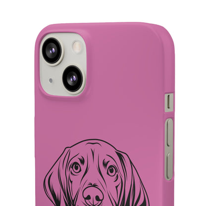 Vizsla Derp Face - Pink iPhone Case (iPhone 13 Mini - iPhone 14 Pro Max)