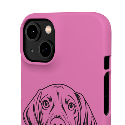 Vizsla Derp Face - Pink iPhone Case (iPhone 13 Mini - iPhone 14 Pro Max)