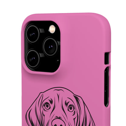 Vizsla Derp Face - Pink iPhone Case (iPhone 13 Mini - iPhone 14 Pro Max)