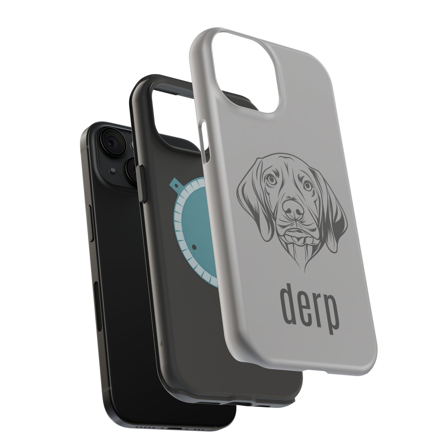 Vizsla Derp Face - Pink iPhone Case (iPhone 15)