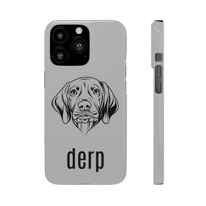 Vizsla Derp Face - Grey Steel iPhone Case (iPhone 13 Mini - iPhone 14 Pro Max)